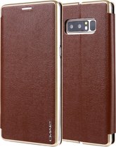 Voor Galaxy Note 8 CMai2 Linglong-serie PC + PU horizontale flip lederen tas met houder en kaartsleuf (bruin)