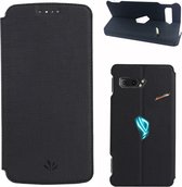 Voor Asus ROG Phone II (ZS660KL) ViLi Magneet Horizontaal Flip Schokbestendig TPU + PU Lederen Beschermhoes Kaartsleuf & houder (zwart)