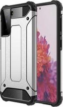 Voor Samsung Galaxy S21 5G Magic Armor TPU + PC combinatiebehuizing (zilver)