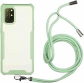 Voor Xiaomi Redmi Note 9 / Poco M3 Acryl + kleur TPU schokbestendig hoesje met nekkoord (avocado)