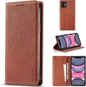 Voor iPhone 11 MUXMA MX109 horizontale flip lederen tas met houder & kaartsleuf & portemonnee (bruin)