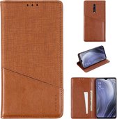 Voor OPPO Reno Z MUXMA MX109 horizontale flip lederen tas met houder en kaartsleuf en portemonnee (bruin)