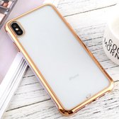 Voor iPhone XS Max SULADA Colorful Edge Series schokbestendig TPU + gegalvaniseerde rand beschermhoes (lichtpaars)