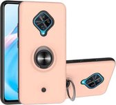 Voor Vivo V17 & Y9s 2 in 1 pc + TPU beschermhoes met 360 graden roterende ringhouder (roségoud)