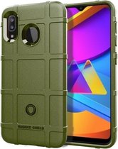 Voor Huawei Enjoy 10 Plus volledige dekking schokbestendig TPU-hoesje (legergroen)