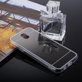 Voor Galaxy J7 (2017) (EU-versie) Acryl + TPU Galvaniserende Spiegel Beschermende Cover Case (Zwart)