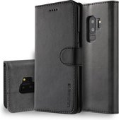 Voor Galaxy S9 Plus LC.IMEEKE Horizontale lederen flip-hoes met kalfsleer, met houder en kaartsleuven en portemonnee (zwart)