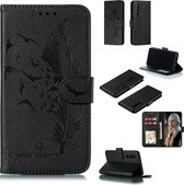 Veerpatroon Litchi Texture Horizontale Flip Leren Case met Portemonnee & Houder & Kaartsleuven Voor Huawei P30 (Zwart)