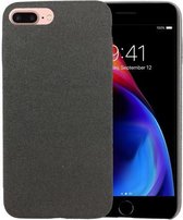 Voor iPhone 7Plus / 8Plus Fabric Style TPU Protective Shell (zwart)