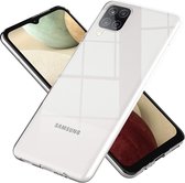 MMOBIEL Siliconen TPU Beschermhoes Voor Samsung Galaxy A12 SM-A215 6.5 inch 2020 Transparant - Ultradun Back Cover Case