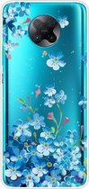Voor Xiaomi Redmi K30 Pro schokbestendig geverfd transparant TPU beschermhoes (sterbloem)