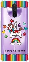 Voor Xiaomi Redmi K30 schokbestendig geverfd transparant TPU beschermhoes (Trojaans paard)