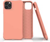 Voor iPhone 11 ENKAY ENK-PC001 effen kleur TPU slanke hoes (oranje)