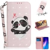 Voor Xiaomi Redmi Note 8 3D Gekleurde Tekening Horizontale Flip Lederen Case met Houder & Kaartsleuf & Portemonnee & Lanyard (Liefde Beer)