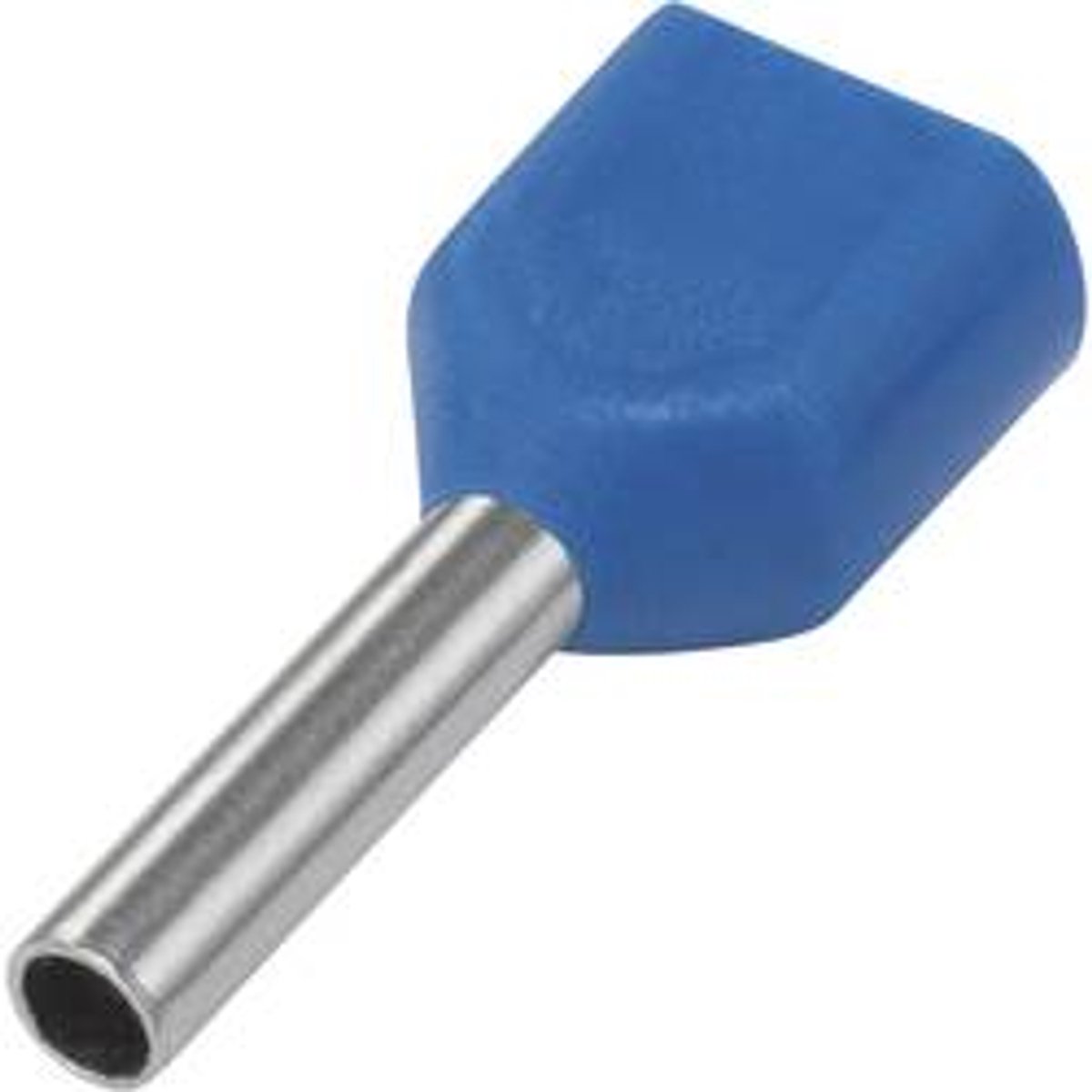 TRU COMPONENTS 1091316 Dubbele adereindhuls 0.75 mm² Deels geïsoleerd Lichtblauw 100 stuk(s)