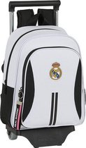 Schoolrugzak met Wielen 705 Real Madrid C.F. 20/21 Wit Zwart
