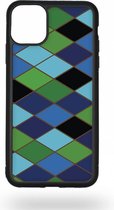 Green and blue rombs Telefoonhoesje - Apple iPhone 11 Pro Max
