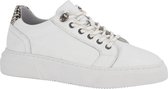 5th Avenue Dames Witte leren sneaker platform - Maat 42