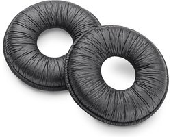 MMOBIEL Koptelefoon oorkussens earpads geschikt voor: Plantronics CS, SAVI, Supra/Plus HW251, HW261, CS540, W440, W445, W740, W745, Jabra 2000 Series en VXi Headsets, kunstleer zwart