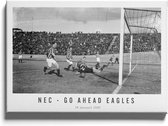Walljar - NEC - Go Ahead Eagles '47 - Zwart wit poster met lijst