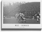 NEC - Xerxes '66 - Walljar - Wanddecoratie - Zwart wit poster ingelijst - Walljar - Wanddecoratie - Voetbal poster ingelijst