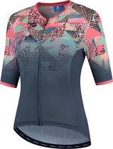 Rogelli Animal Fietsshirt - Korte Mouwen - Dames - Blauw, Coral - Maat L