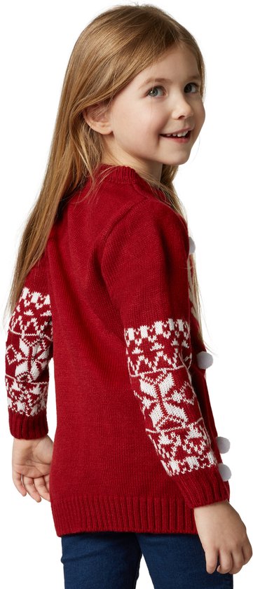 dressforfun - Kersttrui Rudi Rendier voor kinderen 104 (3-4y) - verkleedkleding kostuum halloween verkleden feestkleding carnavalskleding carnaval feestkledij partykleding - 303320