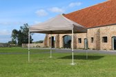 Partyspace Flexxum vouwtent 3x3m - Aluminium frame 2.5mm wanddikte - Polyester dakzeil - Inclusief beschermhoes - Zand