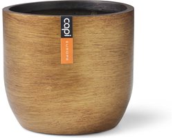 Capi Europe - Bloempot bol Retro Indoor - 17x15 - Goud - Opening Ø15 - Bloempot voor binnen - 5 jaar garantie - BRTG133