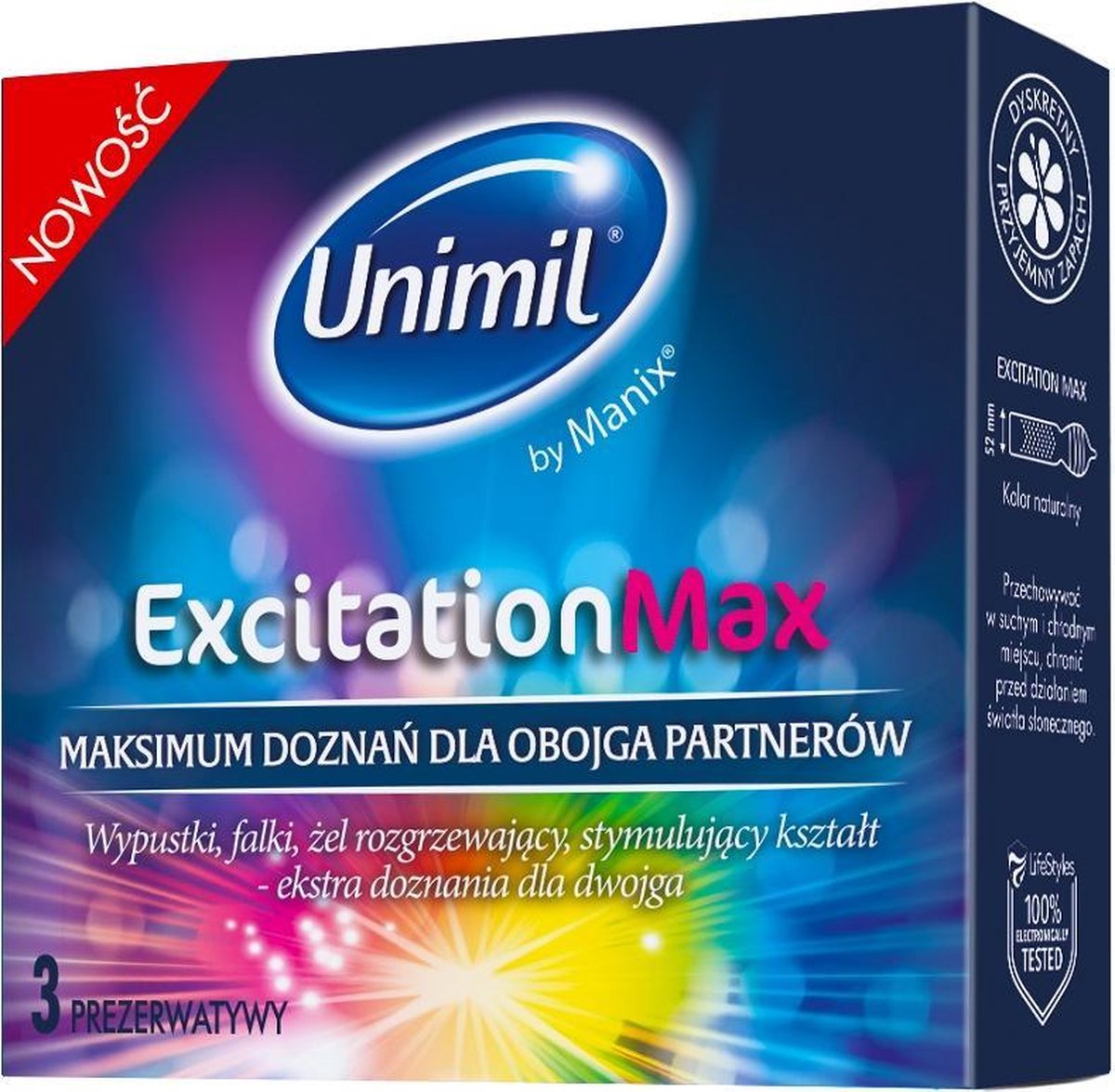 Unimil - Excitation Max Condoms 3Pcs