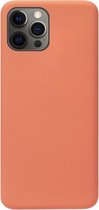 ADEL Premium Siliconen Back Cover Softcase Hoesje Geschikt voor iPhone 12 Pro Max - Oranje