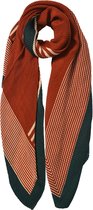 Juleeze Sjaal Dames Print 85*180 cm Oranje Synthetisch Shawl Dames Sjaal