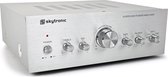 Stereo versterker - SkyTronic hifi versterker 2x 200W met 4 ingangen en 3-bands toonregeling - Zilver