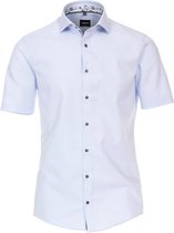 Venti Overhemd Korte Mouw Blauw Motief Modern Fit 613659700 - XXL