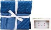 Interbaby Deken En Lampje Junior 80 X 110 Cm Fleece Navy 2-delig