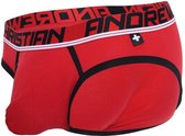 Andrew Christian Fly Tagless Brief w/ Almost Naked Rood - MAAT XS - Heren Ondergoed - Slip voor Man - Mannen Slip