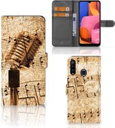 Telefoonhoesje Geschikt voor Samsung Galaxy A20s Cover Ontwerpen Bladmuziek