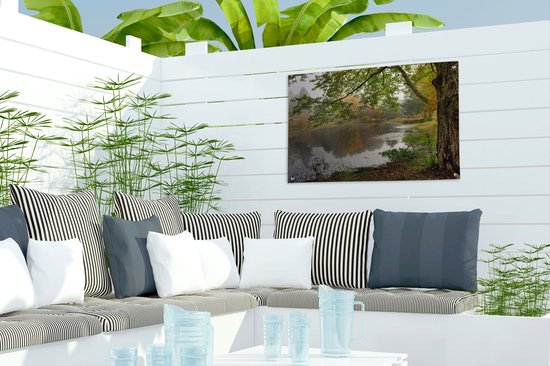 Affiche de jardin forêt d'automne 60x40 cm - petit - Toile de jardin / Toile d'extérieur / Peintures pour l'extérieur (décoration de jardin)