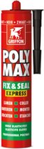 Griffon Poly Max Fix & Seal Express Montagelijm-/afdichtingskit - Zwart - Koker - 425gr