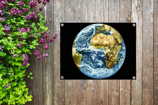 Space Shot of Afrique Garden Poster Toile lâche