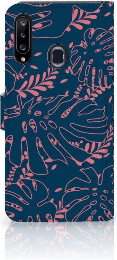 Portefeuille Samsung Galaxy A20s Coque Compatible avec Feuilles De Palmier