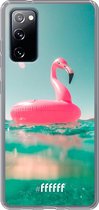 6F hoesje - geschikt voor Samsung Galaxy S20 FE - Transparant TPU Case - Flamingo Floaty #ffffff
