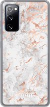 6F hoesje - geschikt voor Samsung Galaxy S20 FE - Transparant TPU Case - Peachy Marble #ffffff