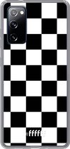 6F hoesje - geschikt voor Samsung Galaxy S20 FE - Transparant TPU Case - Checkered Chique #ffffff