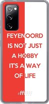 6F hoesje - geschikt voor Samsung Galaxy S20 FE - Transparant TPU Case - Feyenoord - Way of life #ffffff