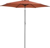 Kingsleeve parasol Ø300cm met slinger – kantelbaar - waterafstotend – terracotta