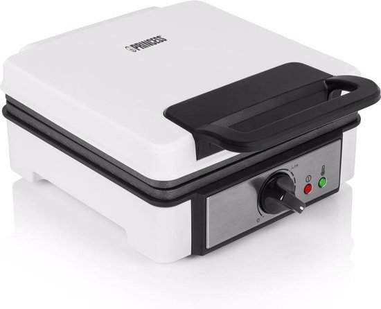 Princess 132397 Wafelijzer - 2 Belgische wafels - 4x7 - Regelbare thermostaat - Anti aanbaklaag - 1200 Watt - 20 x 20 cm - Wit van Princess — afbeelding 3