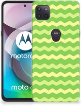 Smartphone hoesje Motorola Moto G 5G TPU Case Waves Green