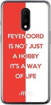 6F hoesje - geschikt voor OnePlus 7 -  Transparant TPU Case - Feyenoord - Way of life #ffffff