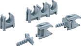 Q-Link buisclip – euro – 16 mm – grijs – 10 stuks